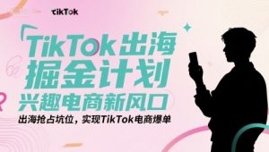TikTok出海掘金计划，兴趣电商新风口，出海抢占坑位，实现TikTok电商爆单-风淘社
