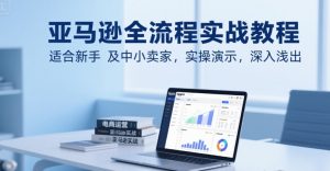 亚马逊全流程实战教程,适合新手及中小卖家,实操演示,深入浅出-风淘社