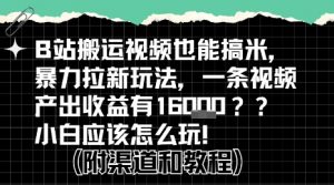 b站掘金计划？搬运视频也能挣拉新的收益，小白应该怎么玩！-风淘社