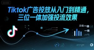 Tiktok广告投放从入门到精通,三位一体加强投流效果-风淘社