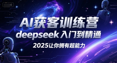 AI获客训练营，deepseek入门到精通，2025让你拥有超能力-风淘社