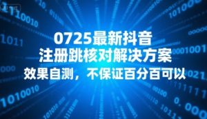 0725最新抖音注册跳核对解决方案，效果自测，不保证百分百可以-风淘社