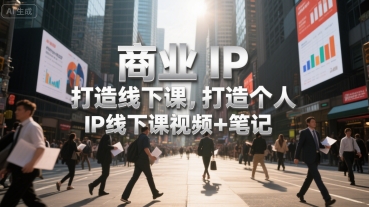 商业IP打造线下课,打造个人 IP线下课视频+笔记-风淘社