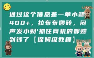 通过这个信息差一单小挣4张+，拉布布搬砖，闷声发小财抓住商机的都挣到钱了【保姆级教程】-风淘社