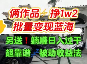只靠2个作品点赞数量就挣1.2W，不导私域也能变现了【支持矩阵】汽水音乐门种草项目-风淘社