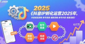 抖音IP孵化运营2025年,抖音底层逻辑-账号搭建-摄影剪辑-账号内容-规避违规-风淘社