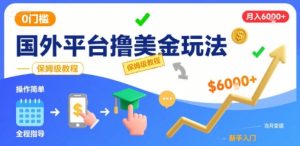 国外平台撸美金玩法，操作简单，0门槛，当月搞了6k+，保姆级教程【揭秘】-风淘社