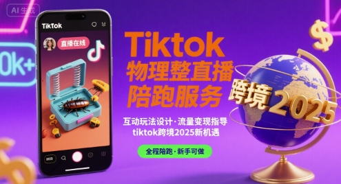 Tiktok物理整蛊直播陪跑服务-tiktok跨境2025-风淘社