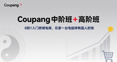 Coupang中阶班+高阶班,0到1入门跨境电商,在家一台电脑挣韩国人的钱-风淘社
