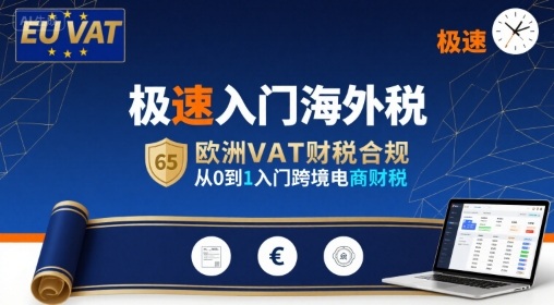 极速入门海外税,欧洲VAT财税合规,从0到1入门跨境电商财税-风淘社