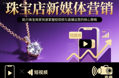 珠宝店新媒体营销,助力珠宝商家快速掌握短视频与直播运营的核心策略-风淘社