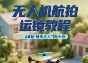 无人机航拍运镜教程,0基础新手从入门到大师-风淘社
