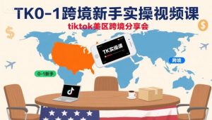TK0-1跨境新手实操视频课，tiktok美区跨境分享会-风淘社