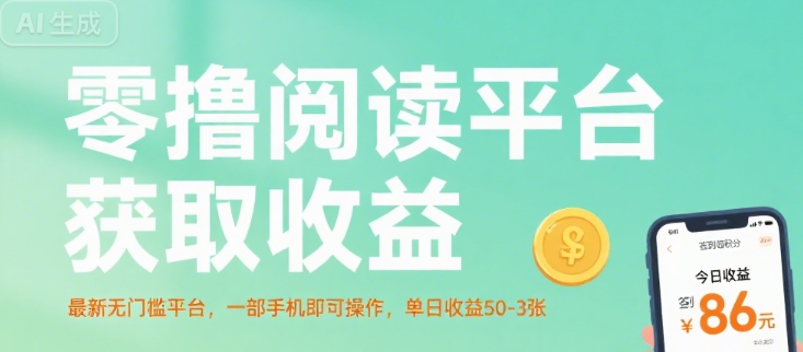 零撸阅读平台获取收益,最新无门槛平台,一部手机即可操作,单日收益50-3张【揭秘】-风淘社