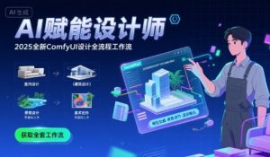 AI赋能设计师, 2025全新comfyui设计全流程工作流 ,室内-建筑-景观-美术,零基础直接上手-风淘社