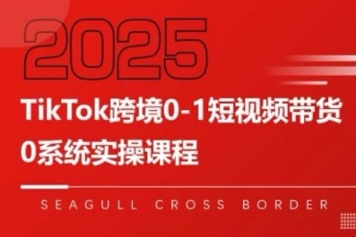 TikTok跨境0-1短视频带货,系统拆解TikTok跨境带货全链路,实现跨境可持续盈利-风淘社