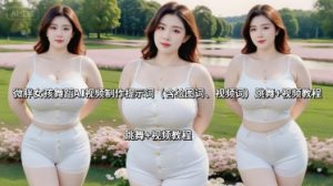 微胖女孩舞蹈AI视频制作提示词（含绘图词、视频词） 跳舞+视频教程-风淘社