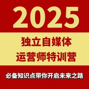 2025独立自媒体运营师特训营,一门针对本地实体运营+团购的课程-风淘社