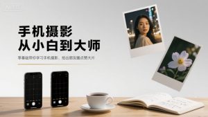 手机摄影从小白到大师,零基础带你学习手机摄影,拍出朋友圈点赞大片-风淘社