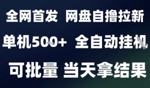 2025最新九月网盘自撸拉新，全自动运行，解放双手，日入5张+，小白可玩，批量操作【揭秘】-风淘社