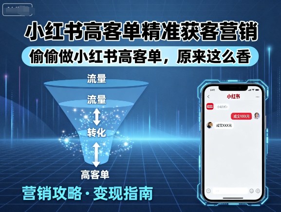 小红书高客单精准获客营销,偷偷做小红书高客单,原来这么香-风淘社