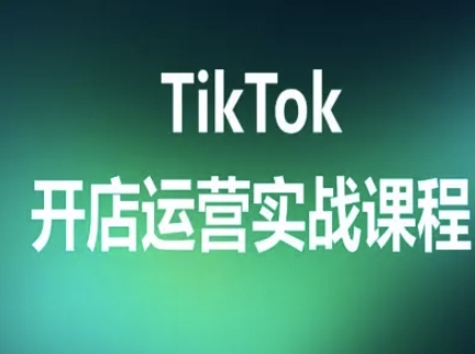 TikTok开店运营实战课程,TK跨境电商实操全流程-风淘社