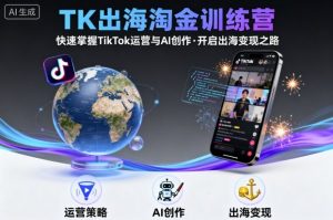 TK出海淘金训练营，助你快速掌握TikTok运营与AI创作，开启出海变现之路-风淘社