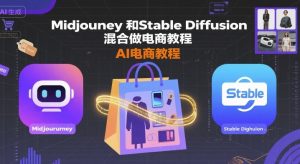 Midjourney和Stable Diffusion混合做电商教程-ai电商教程-风淘社