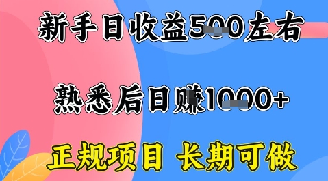 全年可变现项目，收益高无门槛，正规项目，长期可做，一天收益1k+一台电脑在家创业【揭秘】-风淘社