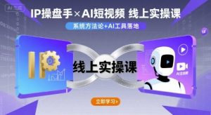IP操盘手线上实操课,AI短视频线上课-风淘社