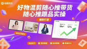 好物混剪随心推带货,随心推跟品实操-风淘社