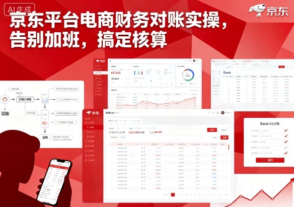 京东平台电商财务对账实操,告别加班,搞定核算-风淘社