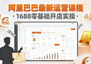 阿里巴巴最新运营课程，1688零基础开店实操-风淘社