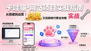 卡哇猫·网站项目,网站搭建与运营以及引流跳转付费-风淘社