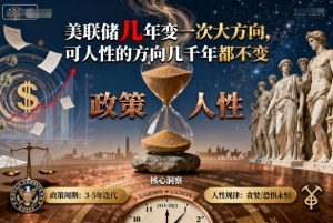 付费文章:美联储几年变一次大方向,可人性的方向几千年都不变-风淘社