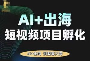 AI·TikTok AI+出海短视频项目孵化,陪你从0-1借助AI实现出海变现-风淘社