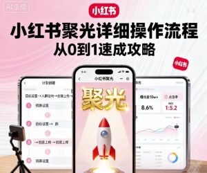 小红书聚光详细操作流程,小红书聚光从0到1速成攻略-风淘社