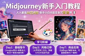 midjourney新手入门教程:人人都是AI艺术家,新手小白也能变身艺术大师-风淘社