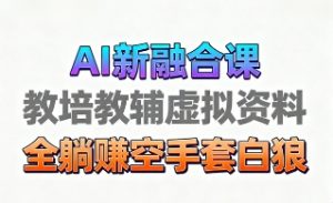 育儿教学教培新玩法,AI生成教学视频,市场大,操作简单,变现天花板非常高-风淘社