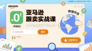 亚马逊跟卖实战课,零基础跨境开店实操教学-风淘社