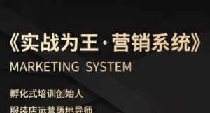 服装老板必修课《实战为王-营销系统》实现业绩被动式增长-风淘社