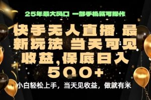 变现最快的项目,当天出收益,一部手机,保底日入5张【揭秘】-风淘社