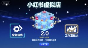 小红书虚拟店矩阵2.0,全新操作,超强技术,可工作室放大-风淘社