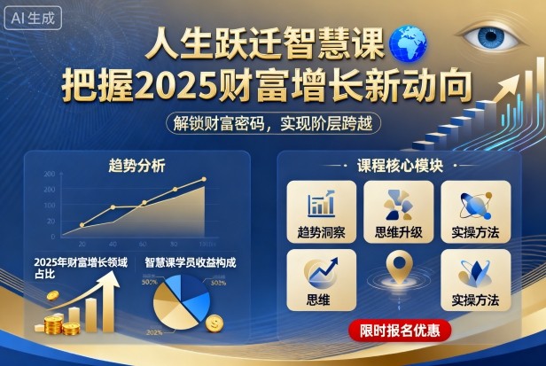 人生跃迁智慧课,把据2025财富增长新动向-风淘社