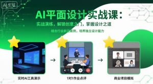 AI平面设计实战课，实战演练，解锁创意之门，掌握设计之道-风淘社