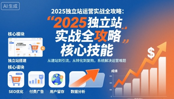 2025独立站运营实战全攻略,一站式掌握独立站运营核心技能-风淘社