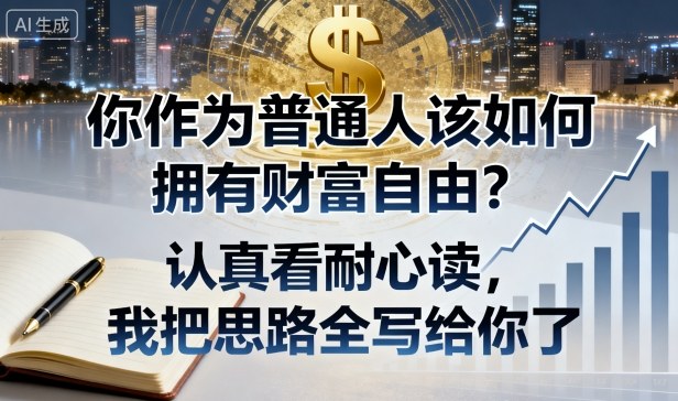 付费文章：你作为普通人该如何拥有财富自由？认真看耐心读，我把思路全写给你了-风淘社