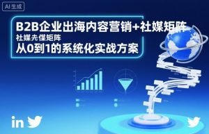 B2B企业出海内容营销+社媒矩阵,从0到1的系统化实战方案-风淘社