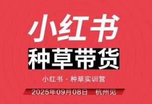 小红书种草带货实训营9月8日杭州线下课,全程录音+字幕,全网唯一小红书实战营-风淘社