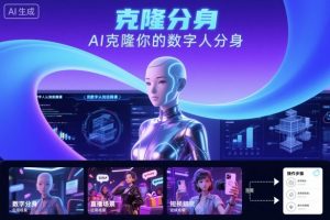 AI数字人认知实操课,克隆你的数字人分身-风淘社